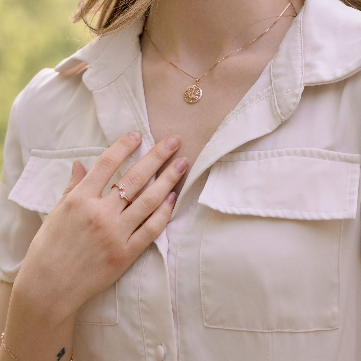 Elior "Gott ist mein Licht" Ring
