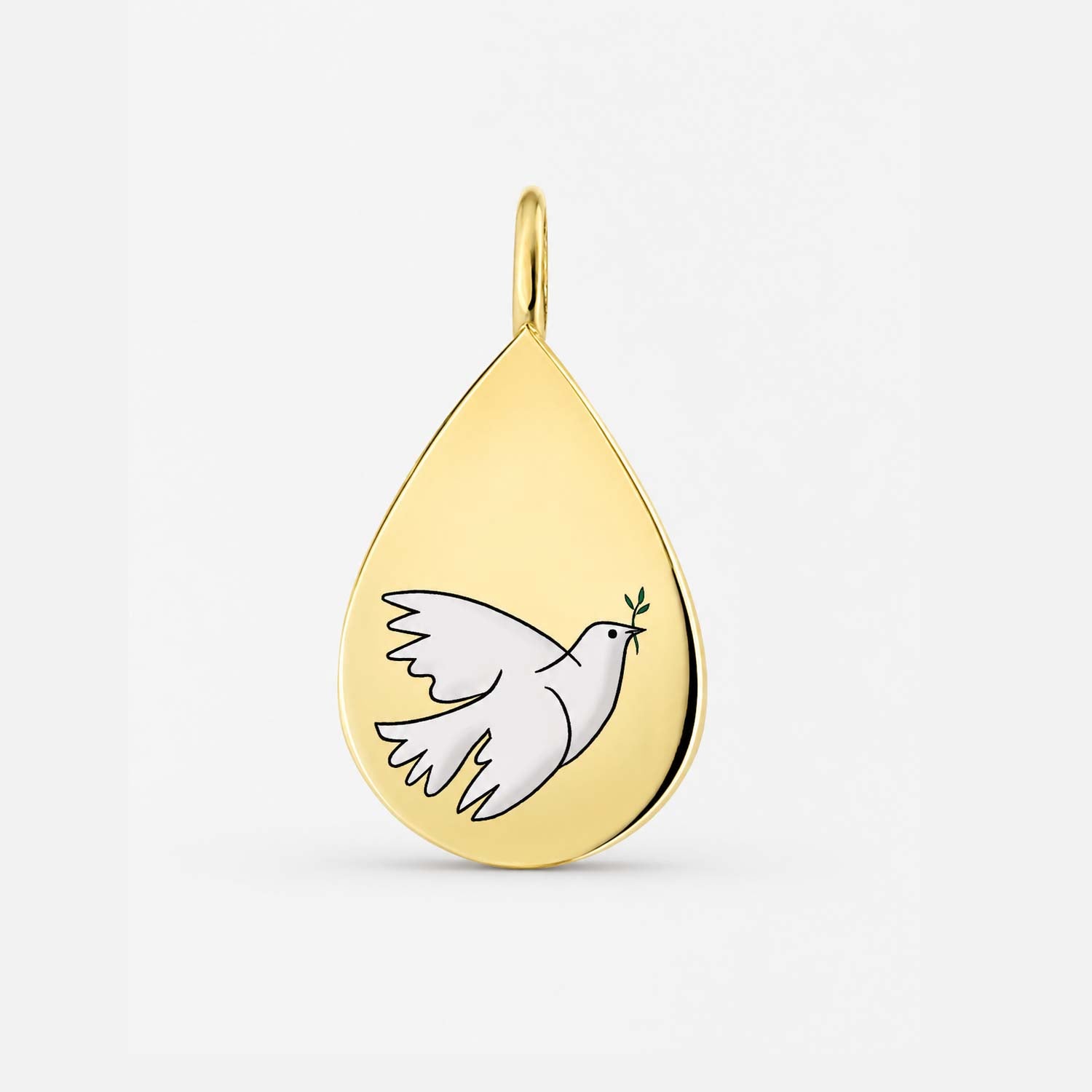 Heilig Geist „Picasso“ Taube – Medaille in Tropfenform